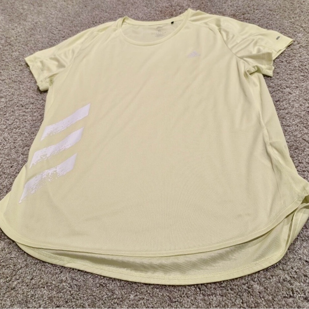 adidas Pale Yellow Short Sleeve Tee